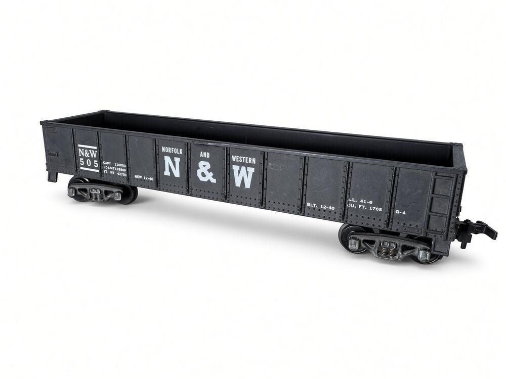 Vintage HO Scale N&W 505 Gondola Car Model Train